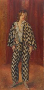 Josef Eberz (1880 – 1942) Dancer (Beatrice Mariagraete) 1923 Oil paint on canvas 1580 x 785 mm The George Economou Collection 